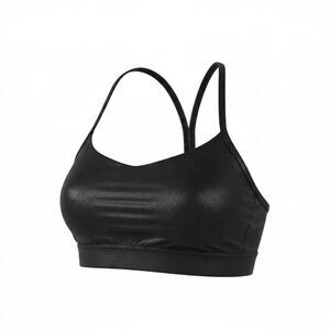 Black Shimmery lululemon flow-y sports bra size 6